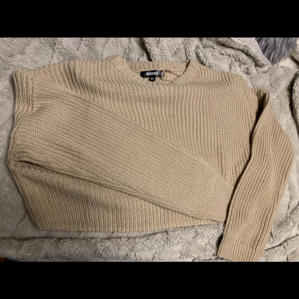 Cropped Knit Sweater